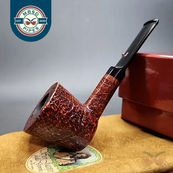 Ser Jacopo S2 Sandblasted Dublin Sitter Handmade Briar Pipe, New