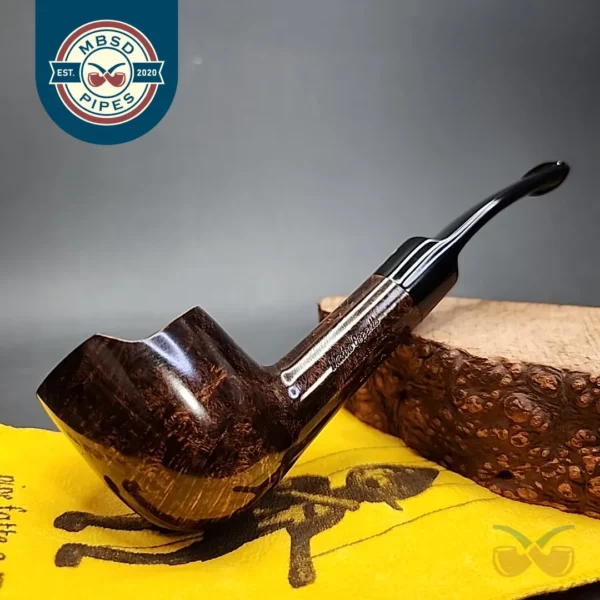 Mastro Geppetto Liscia 2 Windshield Smooth Estate Briar Pipe, Unsmoked
