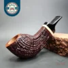 Konstantin Shekita Sandblasted Fugu Estate Briar Pipe, Unsmoked