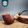 Savinelli Autograph 6 N Sandblasted Freehand Estate Briar Pipe, Unsmoked