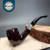 Savinelli 130th Anniversary Smooth Bent Billiard Estate Briar Pipe, 9mm, Unsmoked