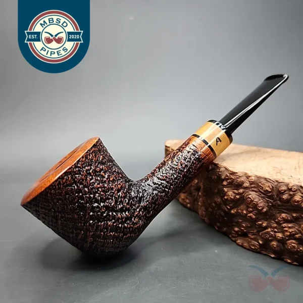 Ascorti Sabbia Di Oro Partially Sandblasted Dublin Estate Briar Pipe Unsmoked