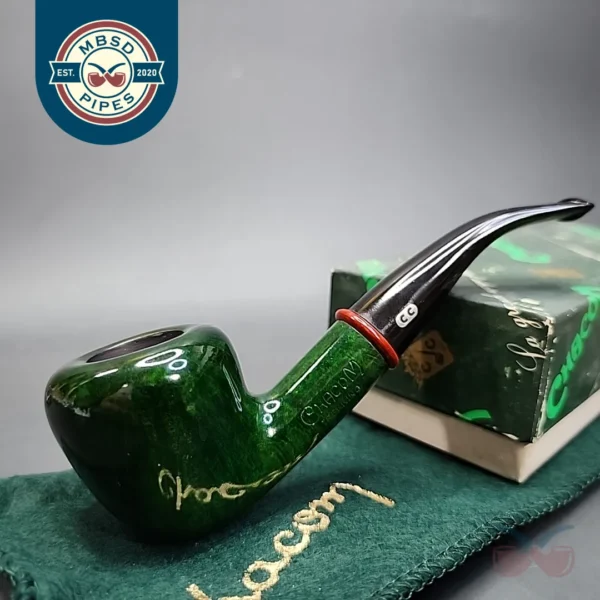 Chacom Green Trekking 264 Smooth Bent Acorn Estate Briar Pipe, Unsmoked [SOLD]