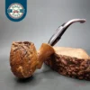 Caminetto New Dear Moustache KS Bent Egg Estate Briar Pipe
