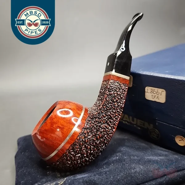 Vauen 1999 Pipe of the Year Bent Apple Estate Briar Pipe, Unsmoked, 9mm