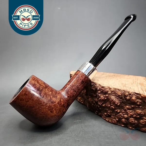 Peterson Silver Mounted Army 101 Smooth Billiard Estate Briar Pipe, Irish Estates [SOLD]