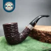 2020 Peterson Sherlock Holmes Rathbone Rusticated Bent Billiard Estate Briar Pipe, Irish Estates [SOLD]