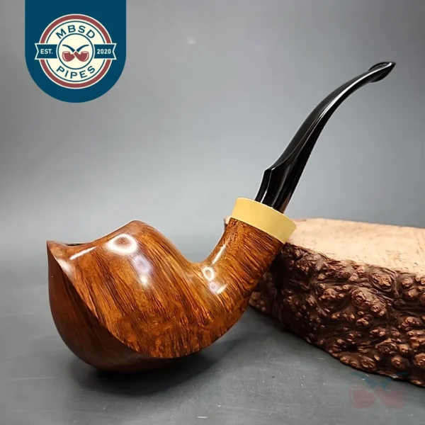 Tonni Nielsen Grade 7 Sparrow, Smooth Bent Estate Briar Pipe, Unsmoked [SOLD]