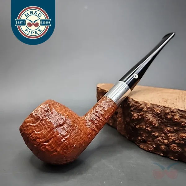 Kaywoodie Silhouette 42 Sandblasted Straight Apple Estate Briar Pipe, American Estates