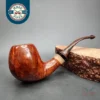 PapaBearPipes Smooth Danish Egg, Handmade Briar Pipe, New