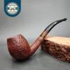 Dave Neeb Sandblasted Bent Egg Handmade Briar Pipe, New