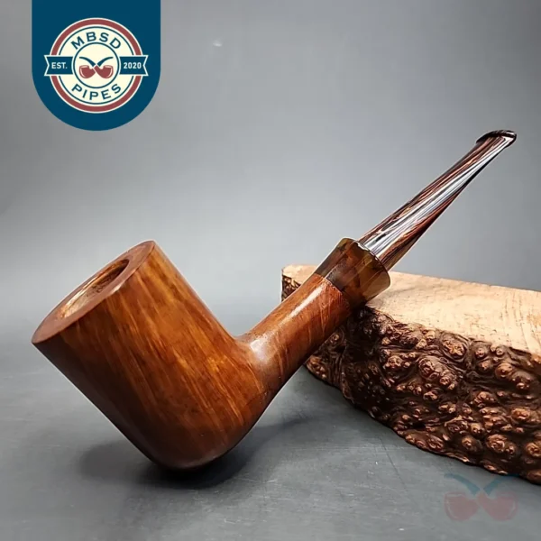 Dave Neeb Smooth Billiard Handmade Briar Pipe, New [SOLD]