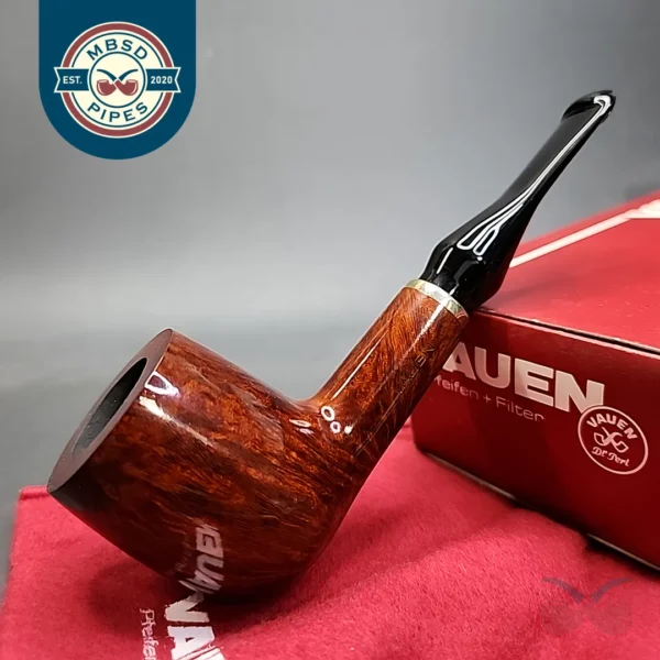 Vauen 6886 Smooth Straight Pot Estate Briar Pipe Unsmoked, 9mm