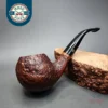 1998 ASPC by Mark Tinsky, Sandblasted Bent Apple Estate Briar Pipe, American Estates