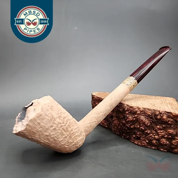 Pipe Tristan Sandblasted Straight Dublin Handmade Briar Pipe, New [SOLD]