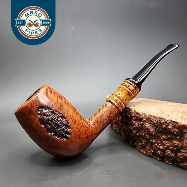 Butz Choquin Maitre Pipier Spot Carved Egg Estate Briar Pipe, French Estates [SOLD]
