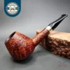 Peder Jeppesen Ida Sandblasted Straight Brandy Estate Briar Pipe, 9mm [SOLD]