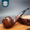 2022 Mark Tinsky Mocha 5 2 Star Bent Apple Estate Briar Pipe, American Estates [SOLD]
