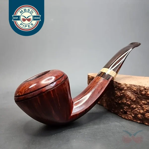 Kurt Balleby Smooth Rhodesian Estate Briar Pipe, Danish Estates, 9mm [SOLD]