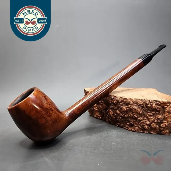 Brakner Deluxe Smooth Lumberman Estate Briar Pipe, Danish Estates