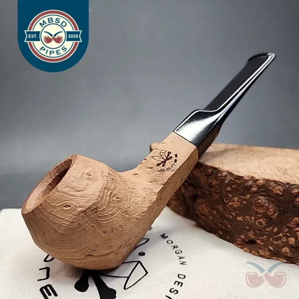 Morgan Bones Straight Bulldog Briar Pipe, New
