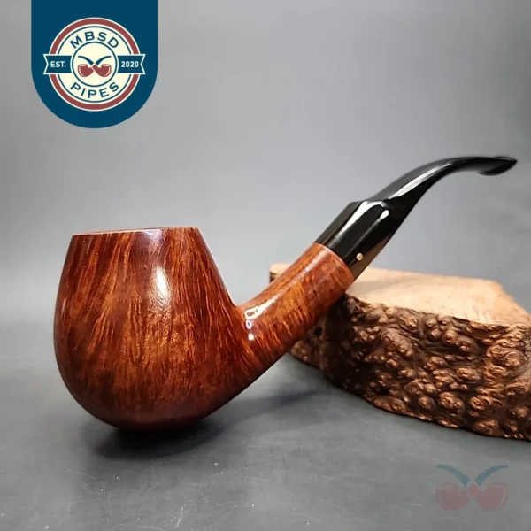 Faaborg Flame Grain Large Brandy Estate Briar Pipe, Danish Estates