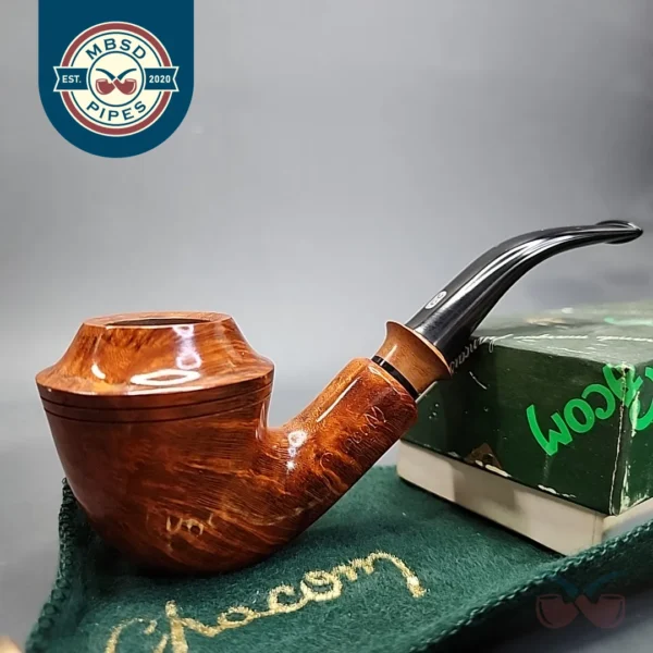 Chacom Safari 1A Smooth Bent Rhodesian Estate Briar Pipe, Unsmoked