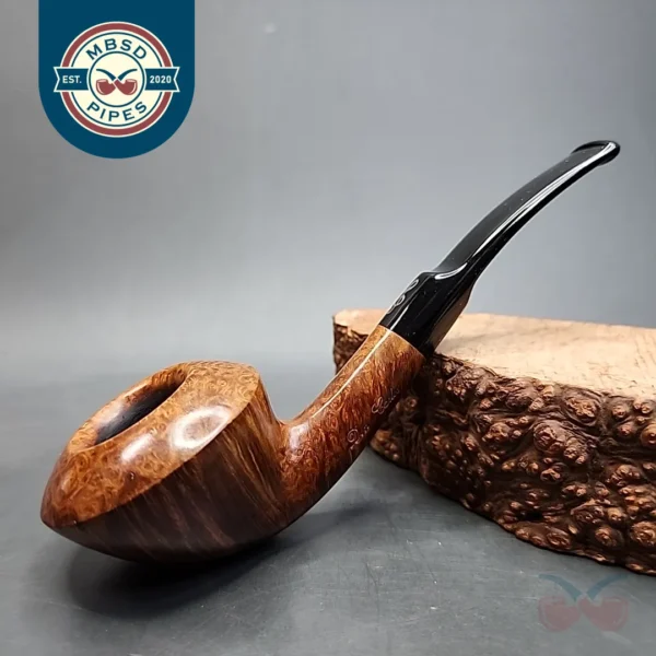 Don Carlos One Note Bent Rhodesian Estate Briar Pipe