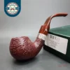Peterson Irish Harp XL02 Sandblast Briar Pipe, Fishtail, New