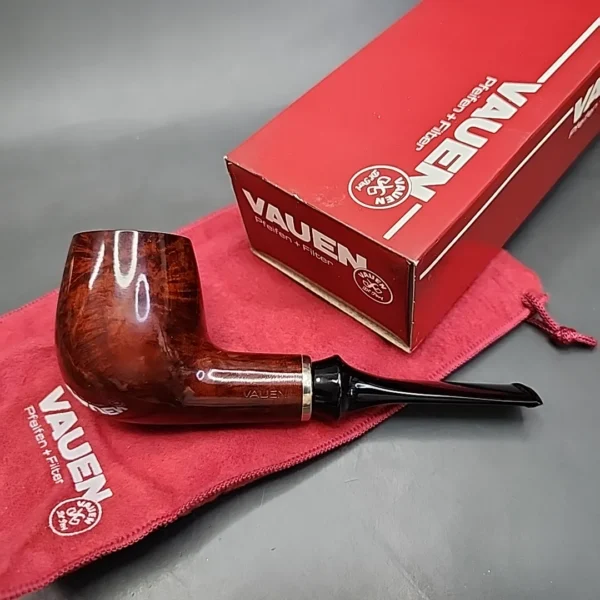 Vauen 3311 Smooth Straight Brandy Estate Briar Pipe, Unsmoked, 9mm - Image 3