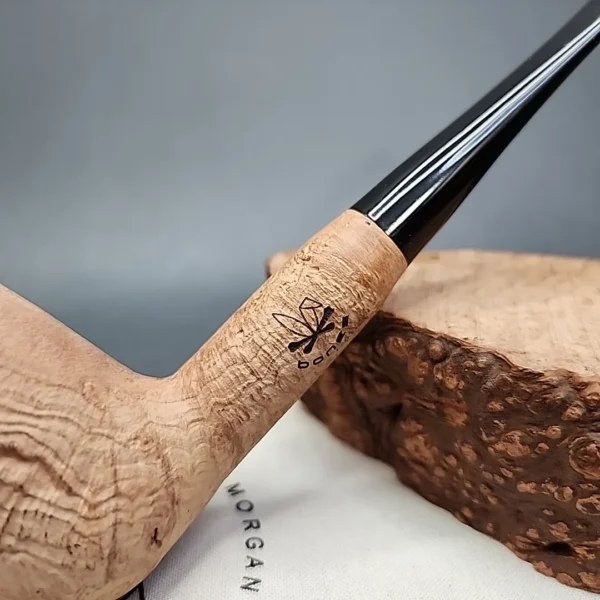 Morgan Bones Straight Billiard Briar Pipe, New - Image 3