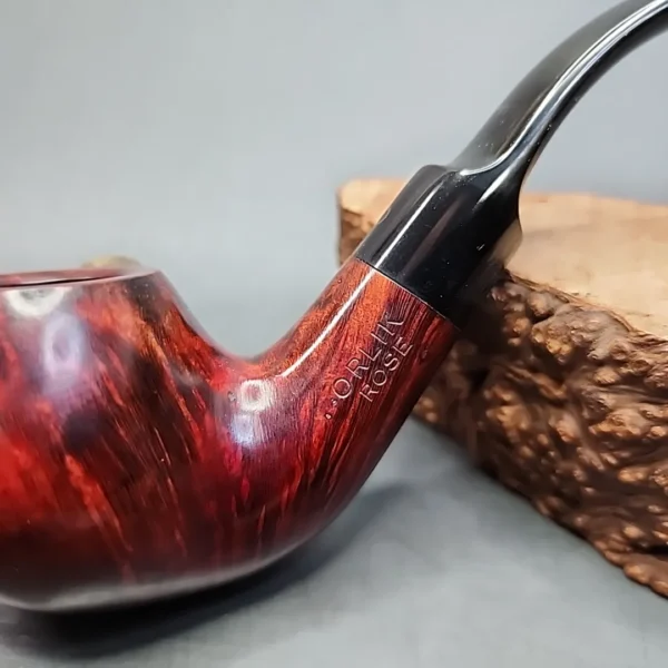 Orlik Rose 39878 Smooth Bent Apple Estate Briar Pipe, Unsmoked - Image 3