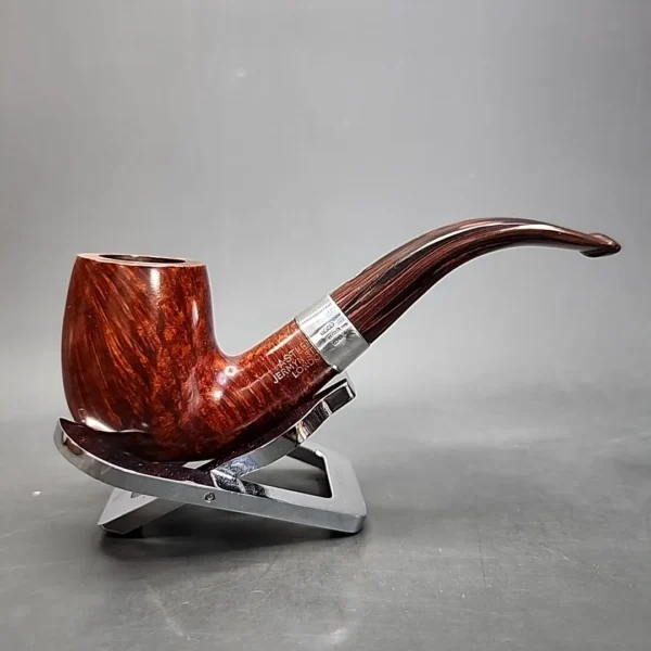 Astleys of London Les Wood Smooth Bent Billiard Estate Briar Pipe, Unsmoked [SOLD] - Image 3