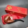 BBB Select 304 Smooth Bent Billiard w/ Brass Estate Briar Pipe, Unsmoked - Image 3