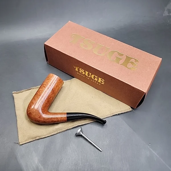 Tsuge Topper Smooth Stack Estate Briar Pipe, Unsmoked - Image 3