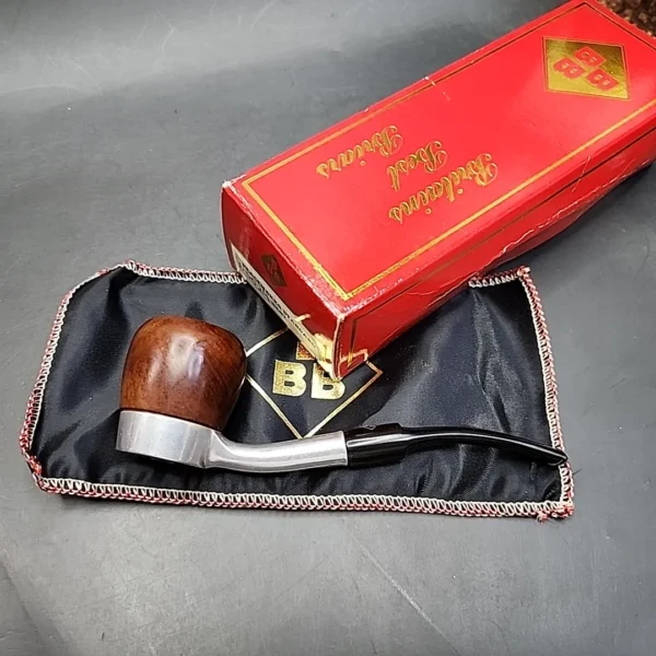 BBB Peacemaker 1 Metal Frame Estate Briar Pipe, Unsmoked - Image 3