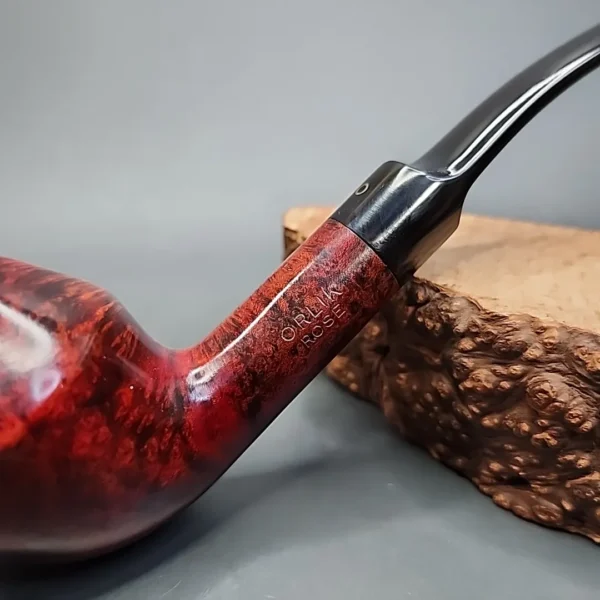 Orlik Rose 5378 Smooth Bent Rhodesian Estate Briar Pipe, Unsmoked - Image 3