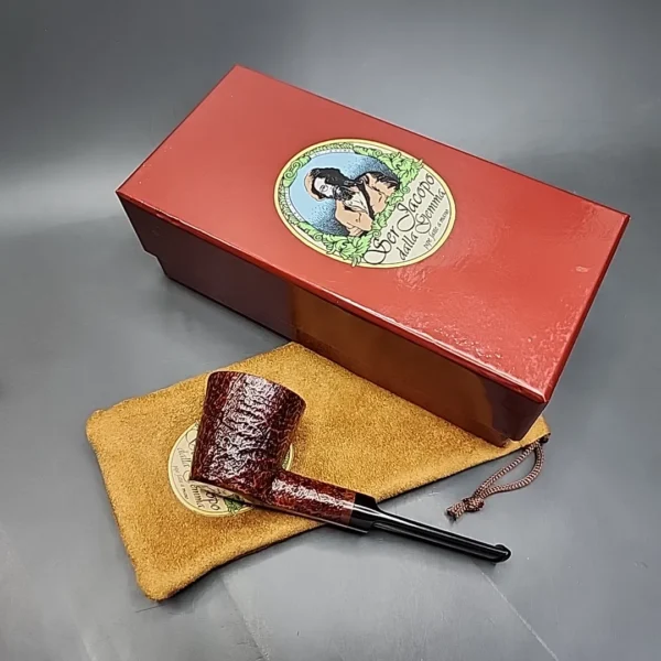 Ser Jacopo S2 Sandblasted Dublin Sitter Handmade Briar Pipe, New - Image 3