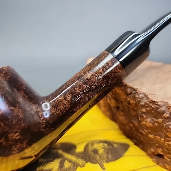 Mastro Geppetto Liscia 2 Windshield Smooth Estate Briar Pipe, Unsmoked - Image 3