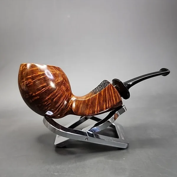 2016 Scott Klein & Steve Morrisette Smooth Bent Egg Handmade Briar Pipe, Unsmoked [SOLD] - Image 3