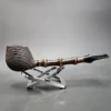 Eric Klodt Bamboo Prince Handmade Morta Pipe, Unsmoked - Image 3