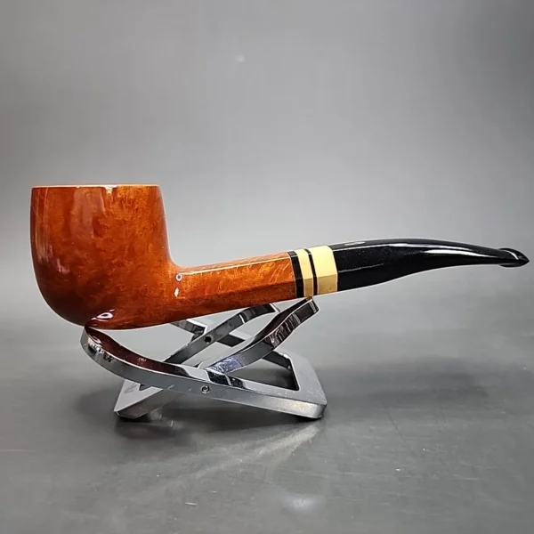 Chacom Hexagone 124 Smooth Bent Pot Estate Briar Pipe, Unsmoked [SOLD] - Image 3