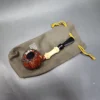 Ichi Kitahara 2016 Smooth Apple w/ Bamboo Handmade Briar Pipe, Unsmoked - Image 3