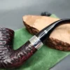 2020 Peterson Sherlock Holmes Rathbone Rusticated Bent Billiard Estate Briar Pipe, Irish Estates [SOLD] - Image 3