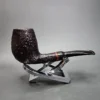 WO Larsen Sandblasted Bent Egg Estate Briar Pipe, Danish Estates - Image 3