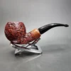 Ser Jacopo S2 Sandblasted Bent Apple Estate Briar Pipe, Italian Estates - Image 3