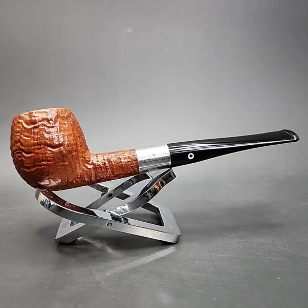 Kaywoodie Silhouette 42 Sandblasted Straight Apple Estate Briar Pipe, American Estates - Image 3