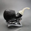 Moonshine Short Fuse Cannonball, Rusticated Estate Briar Pipe, American Estates [SOLD] - Image 3