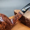 2022 Mark Tinsky Mocha 5 2 Star Bent Apple Estate Briar Pipe, American Estates [SOLD] - Image 3