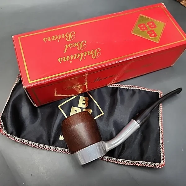 BBB Peacemaker 4 Smooth Bent Estate Briar Pipe, Unsmoked - Image 3